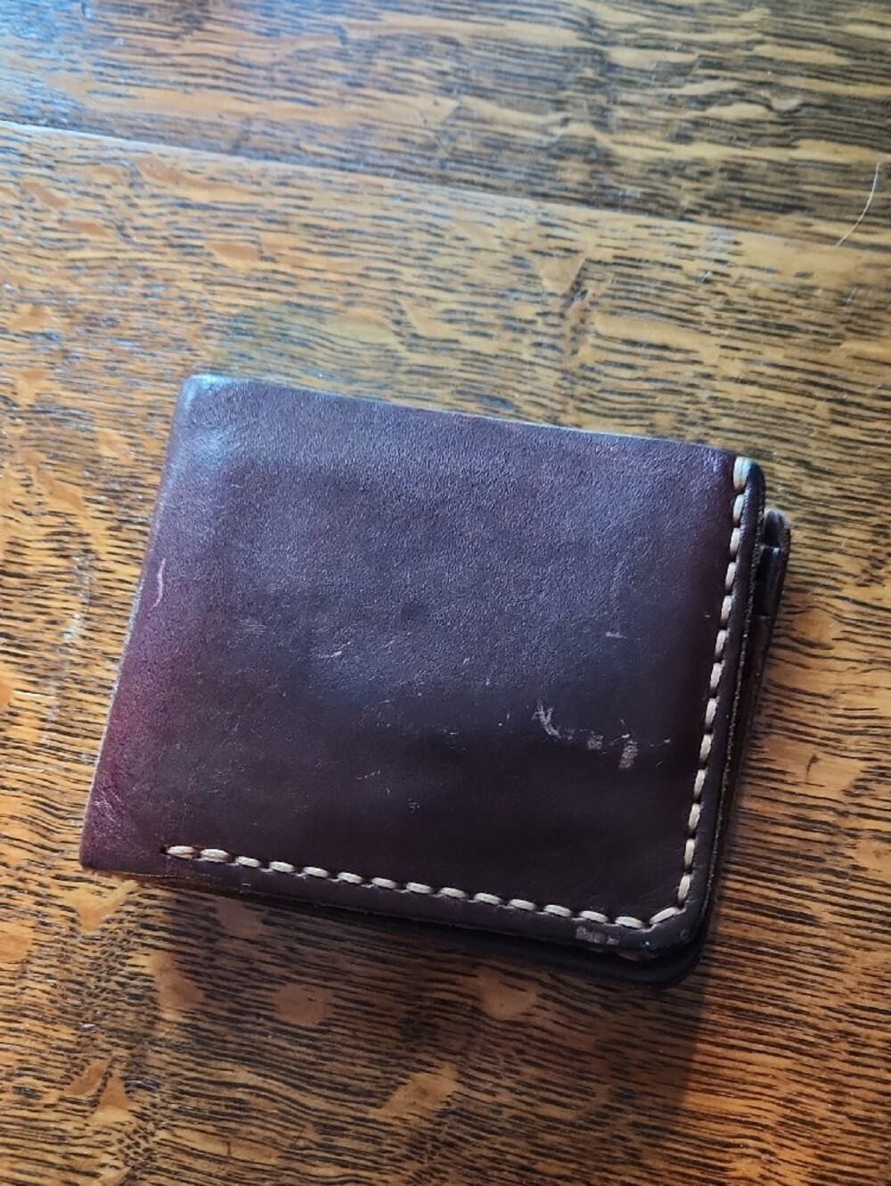 Popov Handcrafted Brown Leather Bifold Wallet - Men's Accessories - Picture 3 of 5